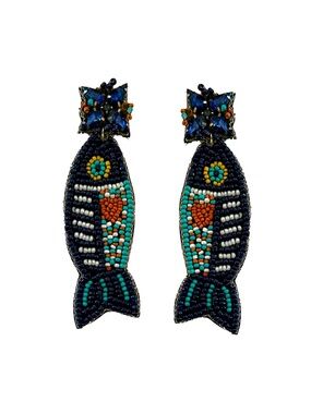 Lily Posh Sardines Earring, Sardine in Tin Can Earring, NEW, Fish Earring